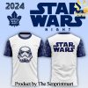 Toronto Maple Leafs x Hockey Fight Cancer 2024 For Sport Fans Full Printed Hoodie SEN3095