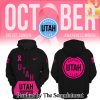 Utah Hockey Club 2024 NHL Breast Cancer Awareness Month Casual All Over Print Hoodie SEN3112