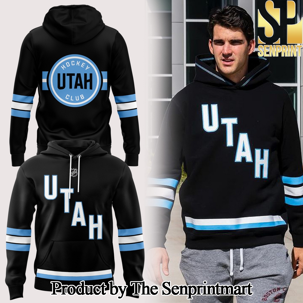 Utah Hockey Club NHL 2024 For Sport Fans Full Printed Hoodie Black SEN3128