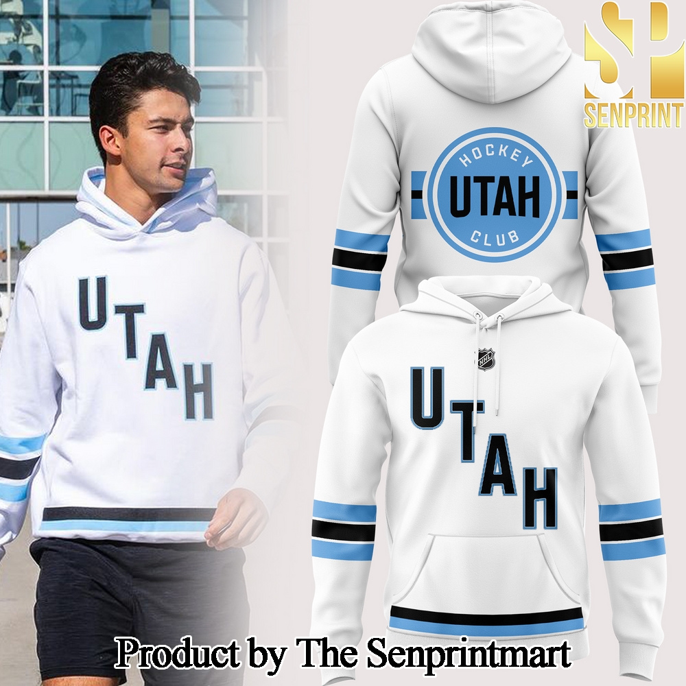 Utah Hockey Club NHL 2024 For Sport Fans Full Printed Hoodie White SEN3129