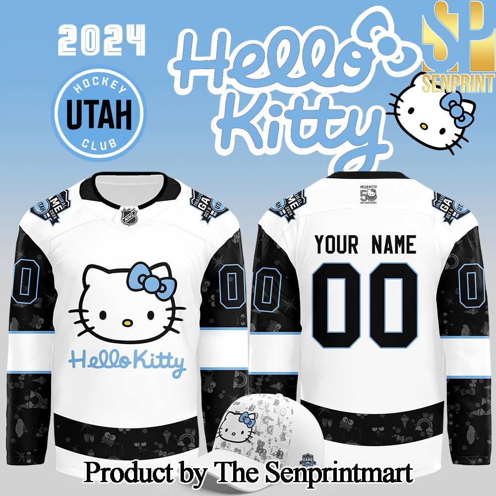 Utah Hockey Club x Hello Kitty 50th Anniversary Exclusive For Sport Fans 3D Jersey SEN3114