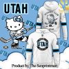 Utah Hockey Club x Hello Kitty 50th Anniversary For Sport Fans Full Printed Hoodie Black SEN3124