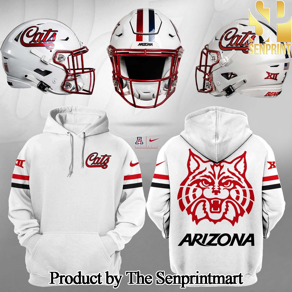 Arizona Wildcats For Sport Fans All Over Printed White Hoodie SEN2859