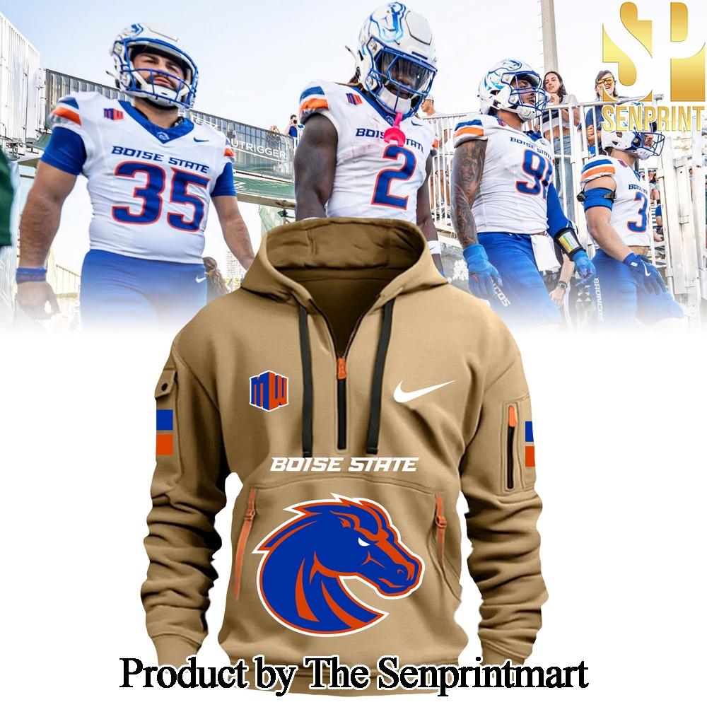 Boise State Broncos 2024 Football Team For Sport Fans 3D Khaki Hoodie SEN2875