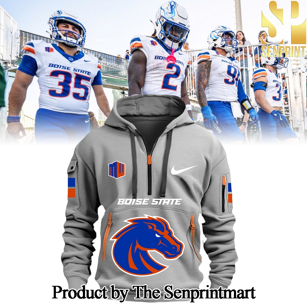 Boise State Broncos 2024 Football Team For Sport Fans 3D Light Gray Hoodie SEN2877