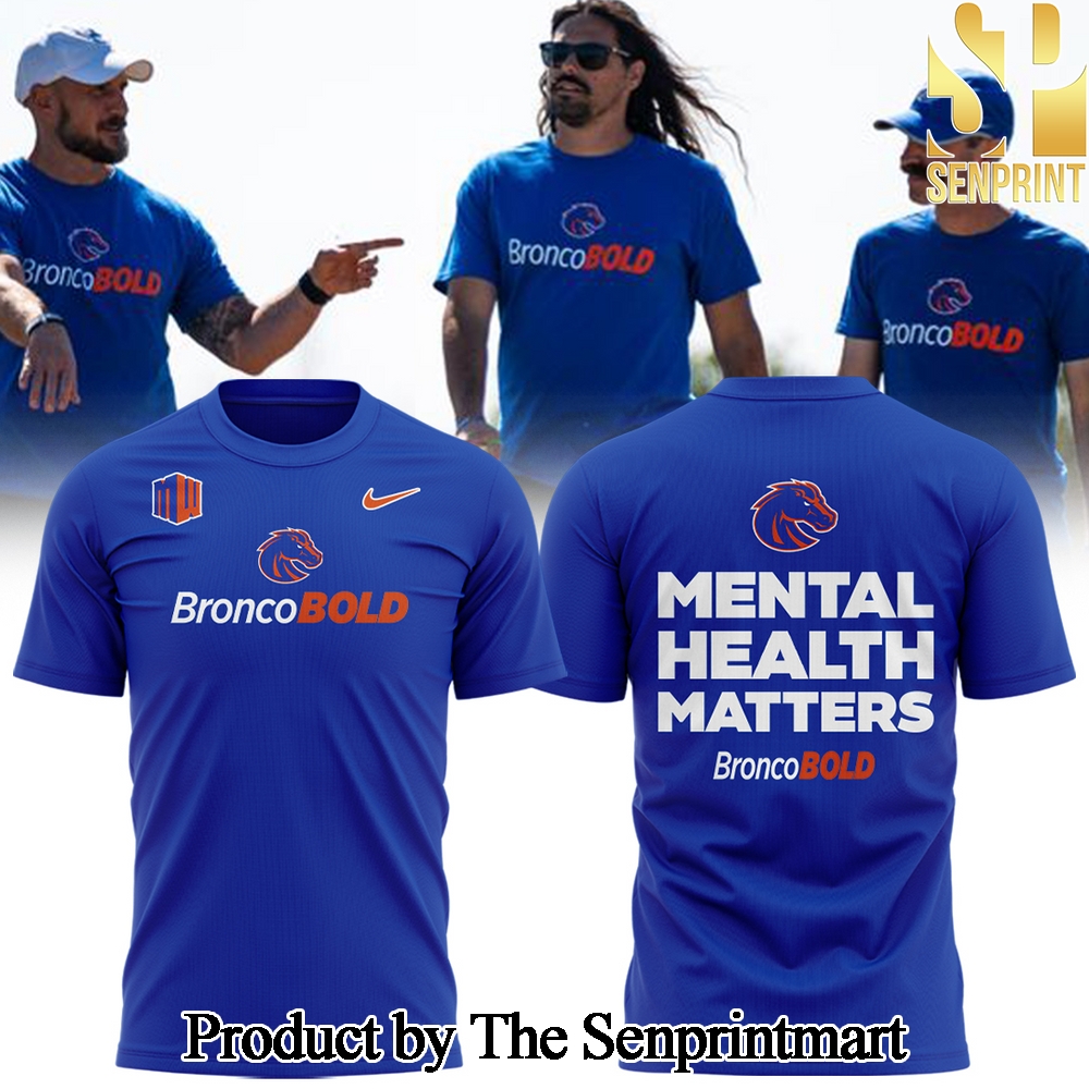 Boise State Broncos Mental Health Matters TShirt for Boise State Broncos Fans SEN2886