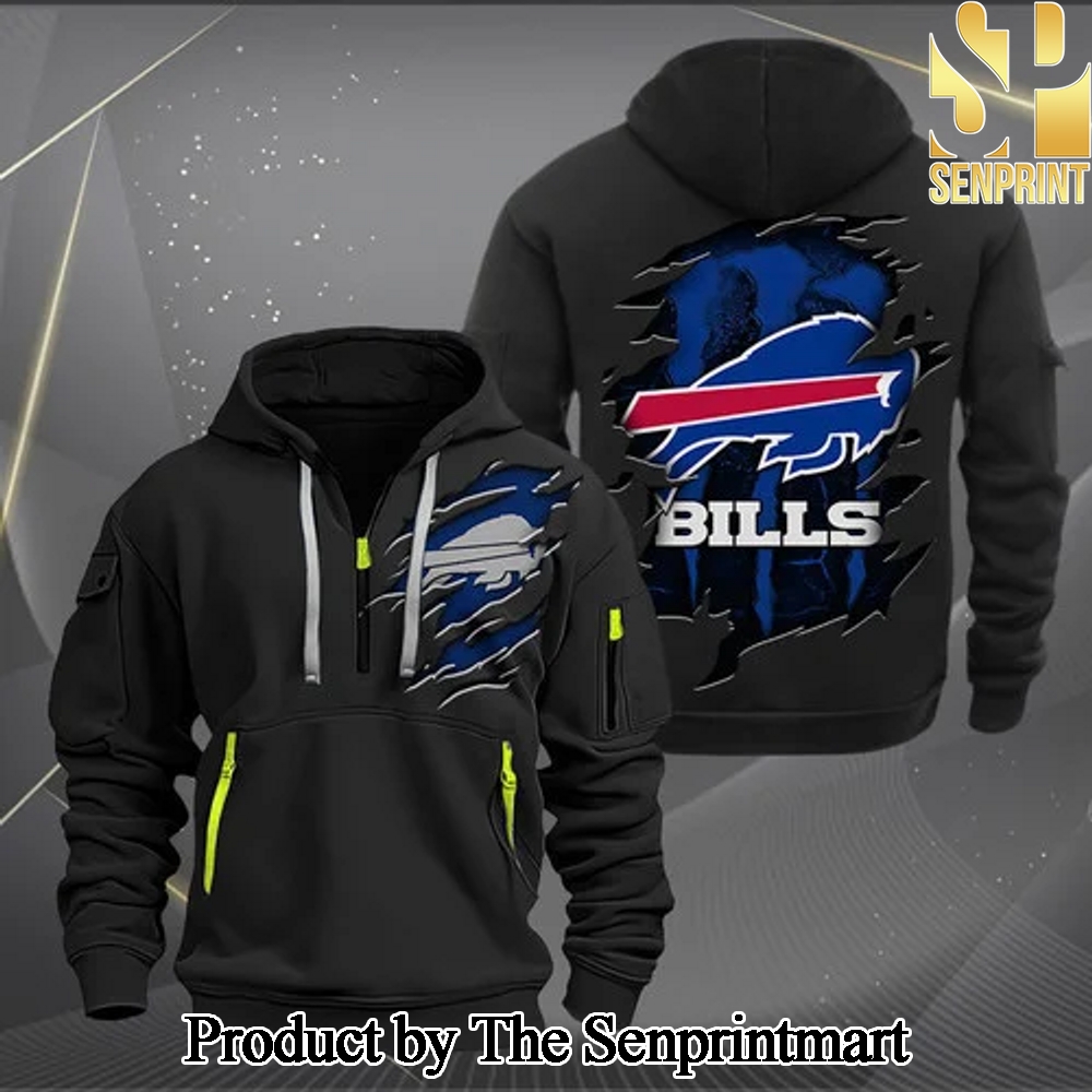 Buffalo Bills For Fans Full Printed Half Zip Hoodies SEN2924