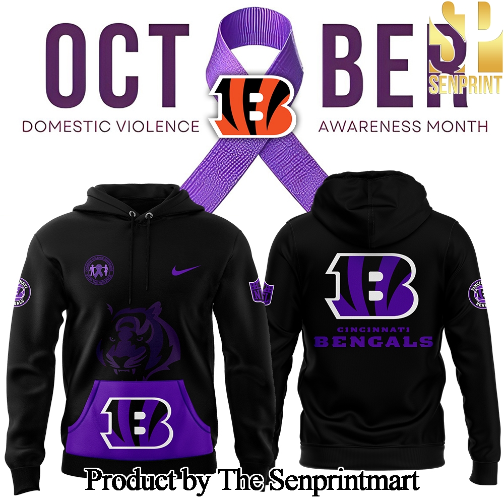 Cincinnati Bengals 2024 Domestic Violence Awareness Month Hoodie SEN2995