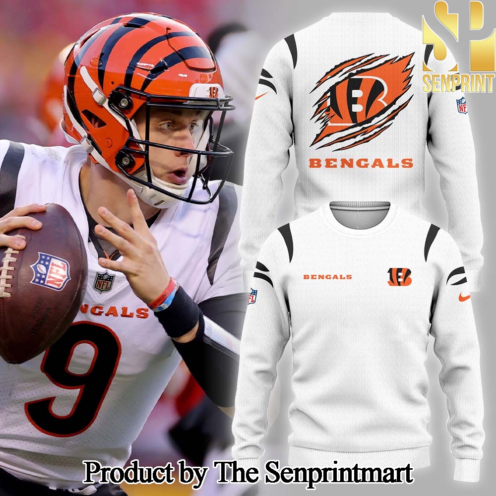 Cincinnati Bengals For Sport Fans 3D White Sweatshirt 2024 SEN2969