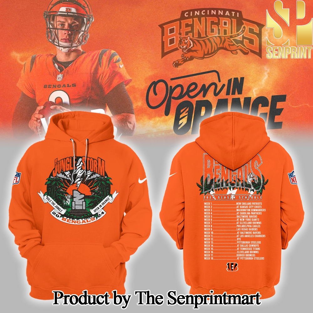 Cincinnati Bengals Hoodie OpenInOrangeSeason 2024 SEN2948