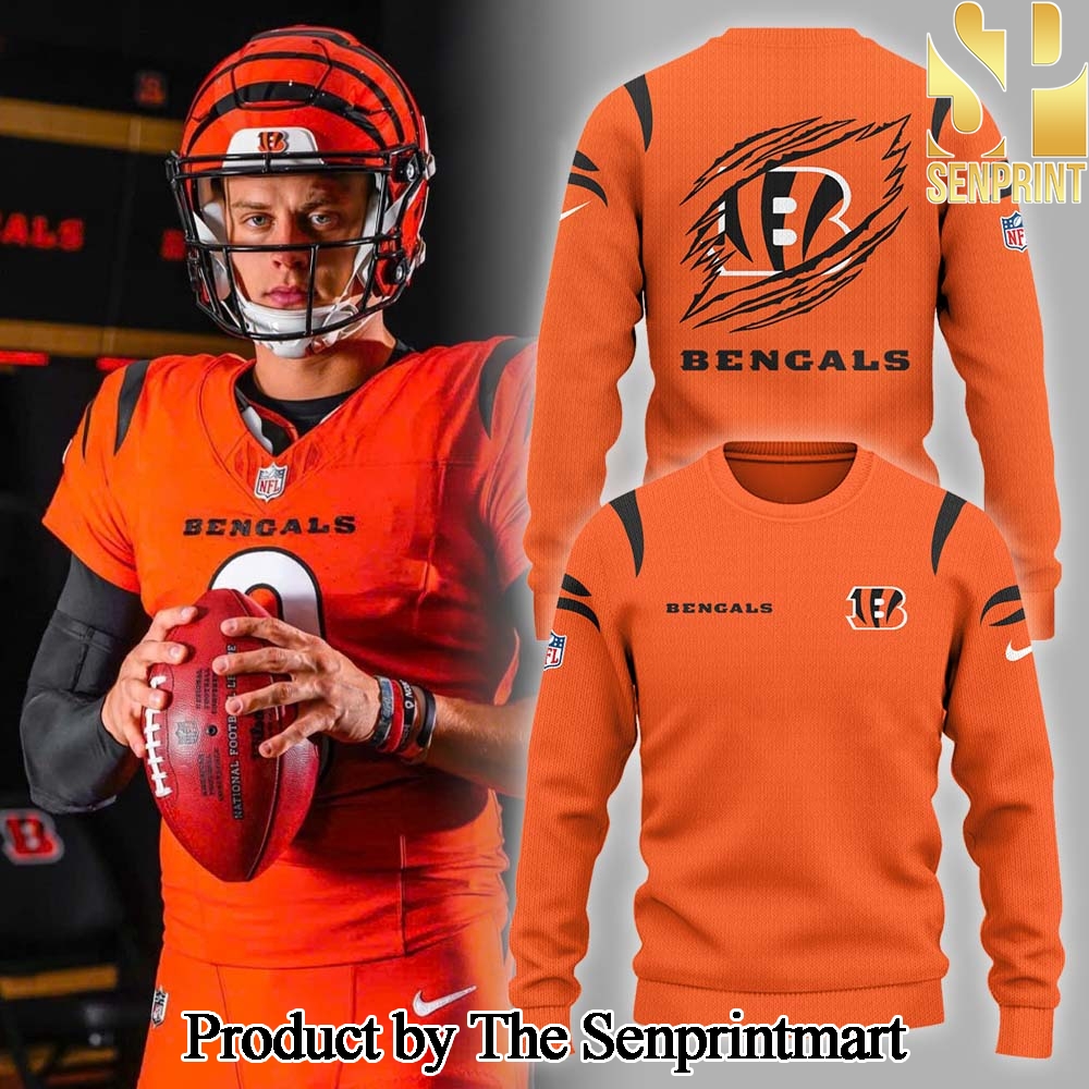 Cincinnati Bengals Orange For Sport Fans 3D Sweatshirt 2024 SEN2959