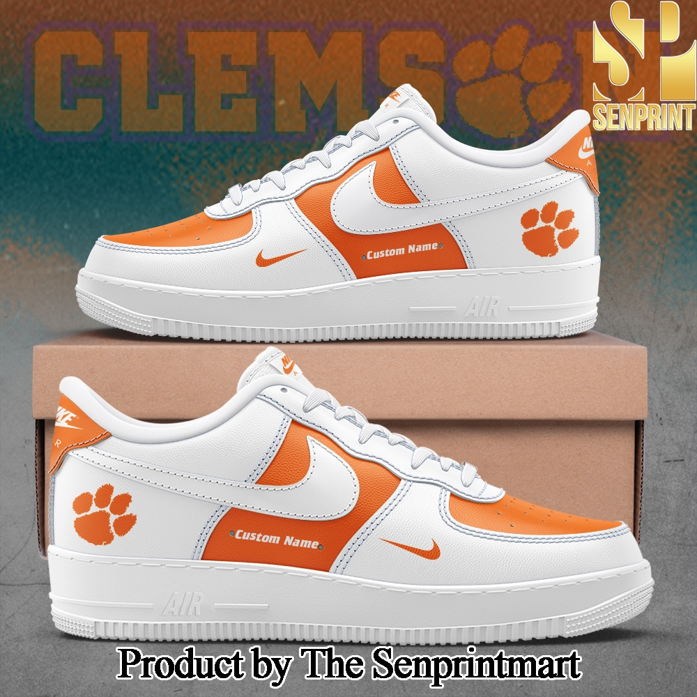 Clemson Tigers Football Air Force Shoes Custom Name 2024 SEN3013