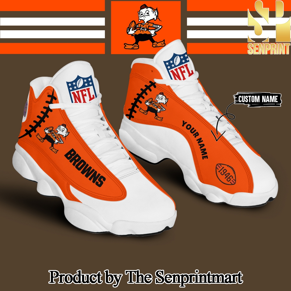 Cleveland Browns Air Jordan 13 SEN3065