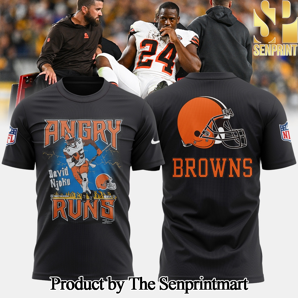 Cleveland Browns Angry runs Tshirt SEN3079