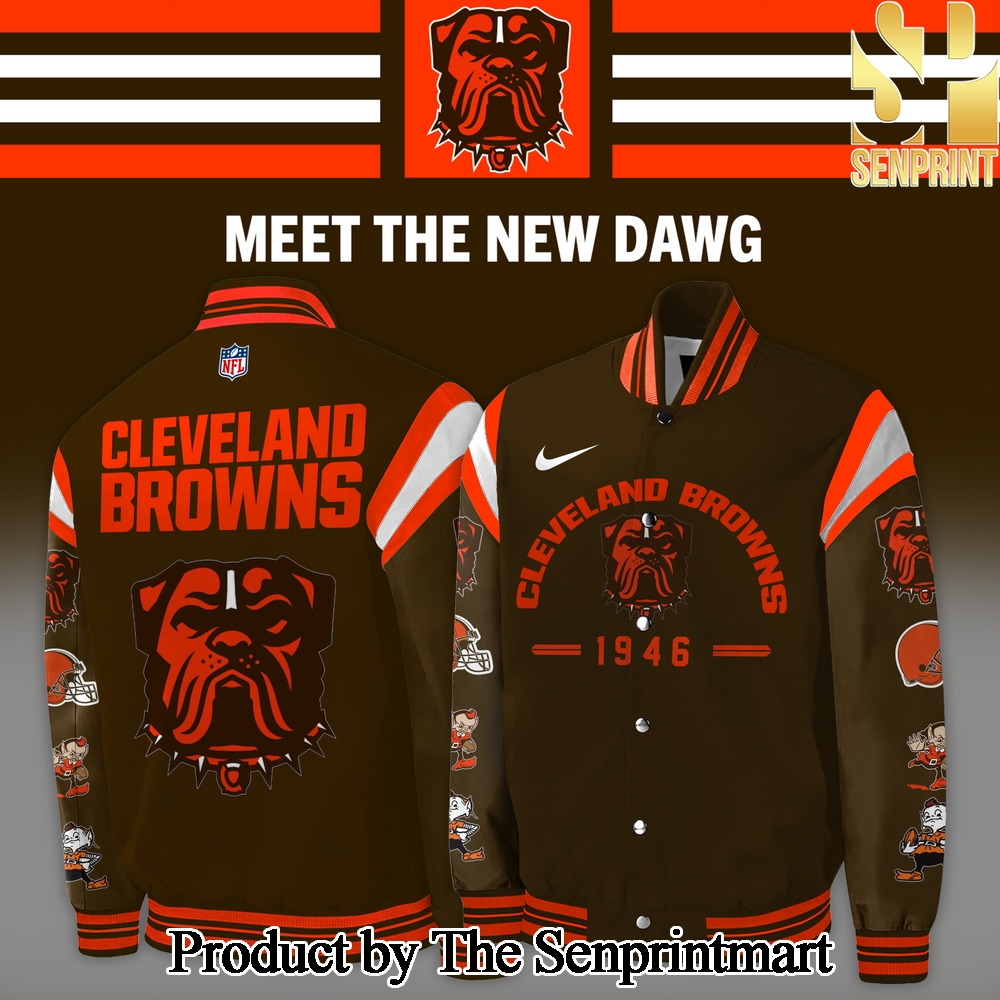 Cleveland Browns Dawg New Logo Bomber Jacket SEN3086