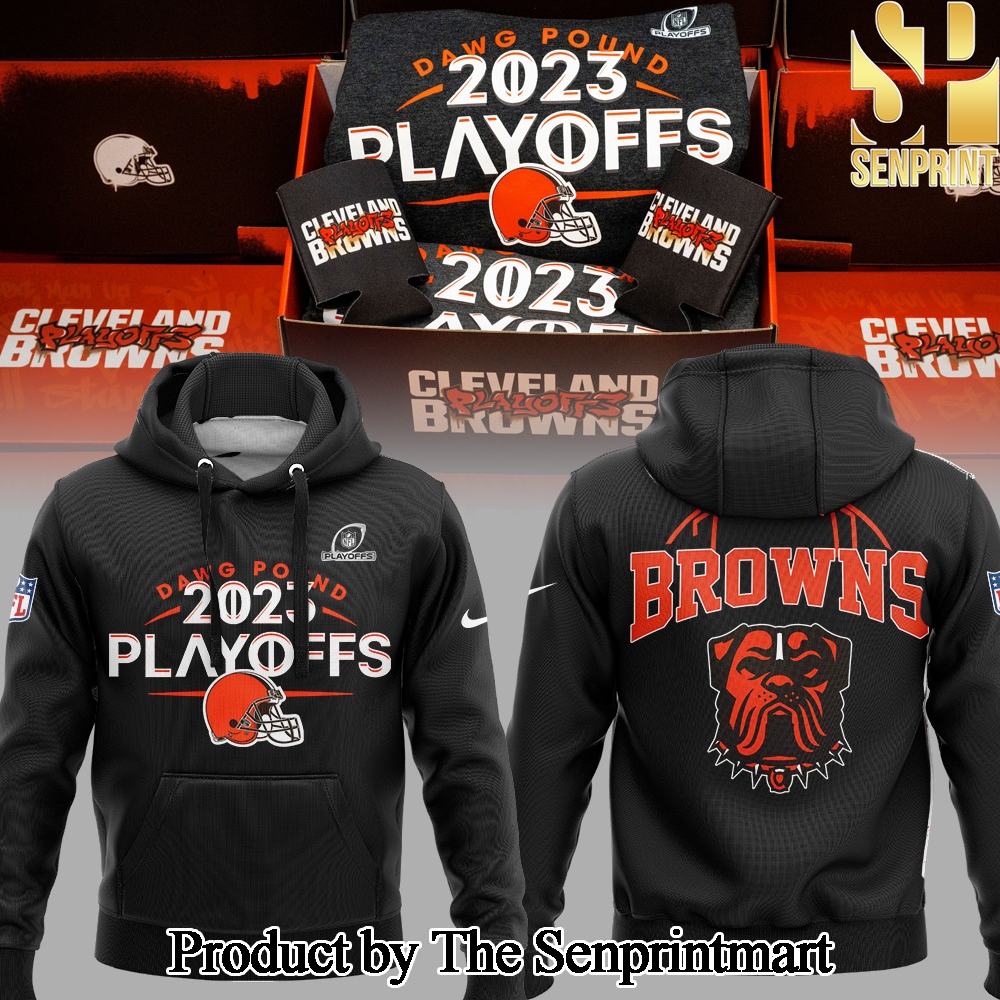 Cleveland Browns Dawg Pound Playoff For Sport Fans 3D Hoodie SEN3040