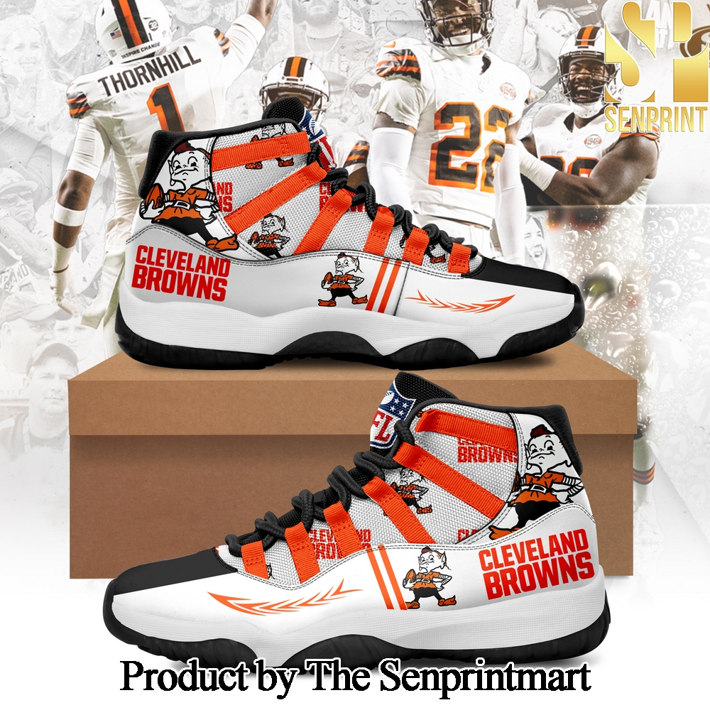 Cleveland Browns Football Air Jordan11 SEN3084