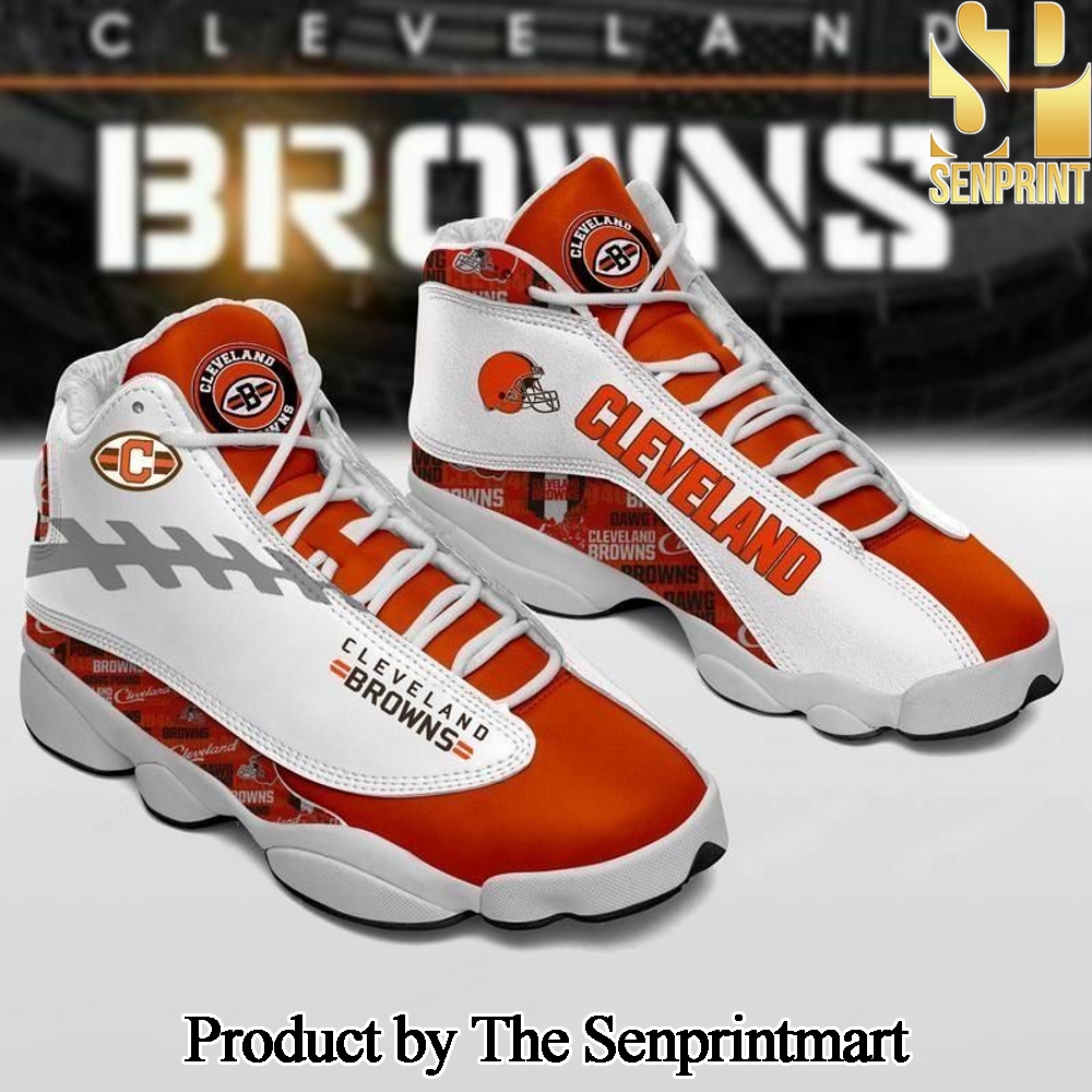 Cleveland Browns For Sport Fans All Over Printed Air Jordan 13 SEN3111