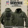 Cleveland Browns NFL Salute To Service Combo Hoodie Jogger Cap SEN3051