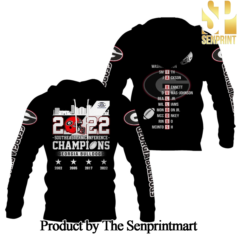 Georgia Bulldogs Champion Casual Full Printed Shirt SEN3192