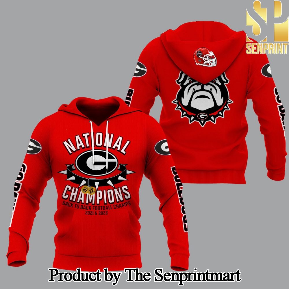 Georgia Bulldogs National Champions Pattern Full Printed Shirt SEN3171