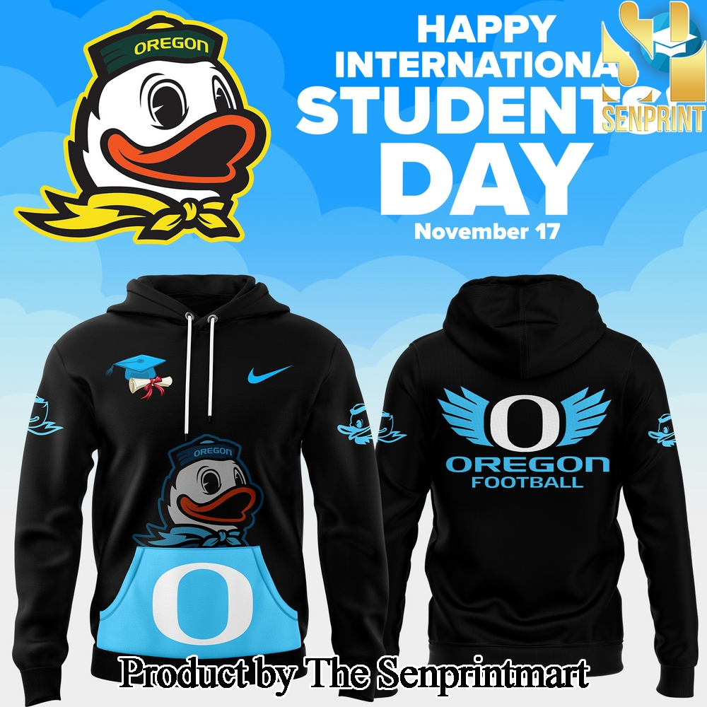 Oregon Ducks Football 2024 International Students’ Day Hoodie SEN3367