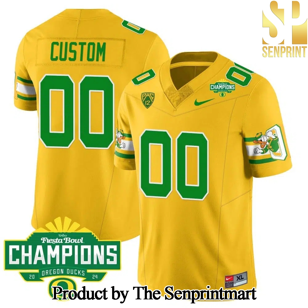 Oregon Ducks Mighty Oregon Throwback Football Custom Uniforms SEN3412