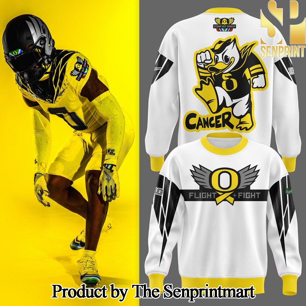 Oregon Ducks Stomp Out Cancer Heroes Sweater Shirt SEN3414