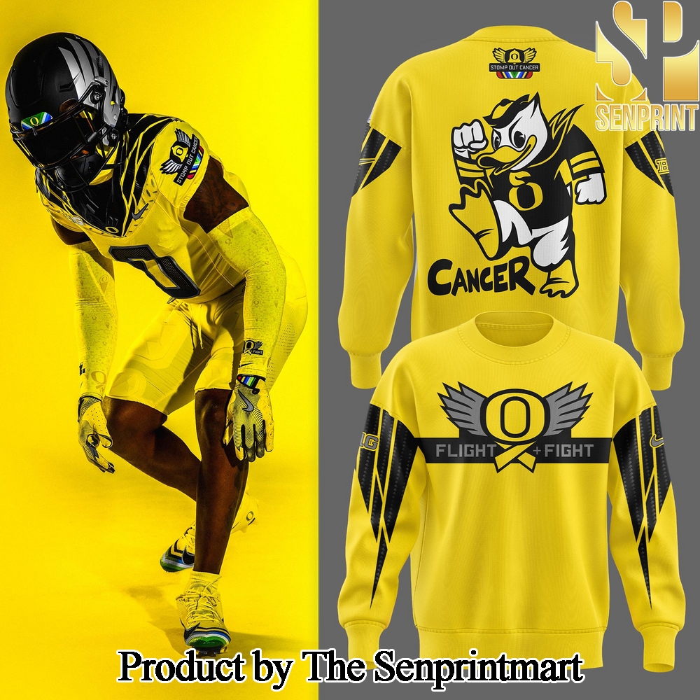 Oregon Ducks Stomp Out Cancer Heroes Sweater Shirt SEN3422