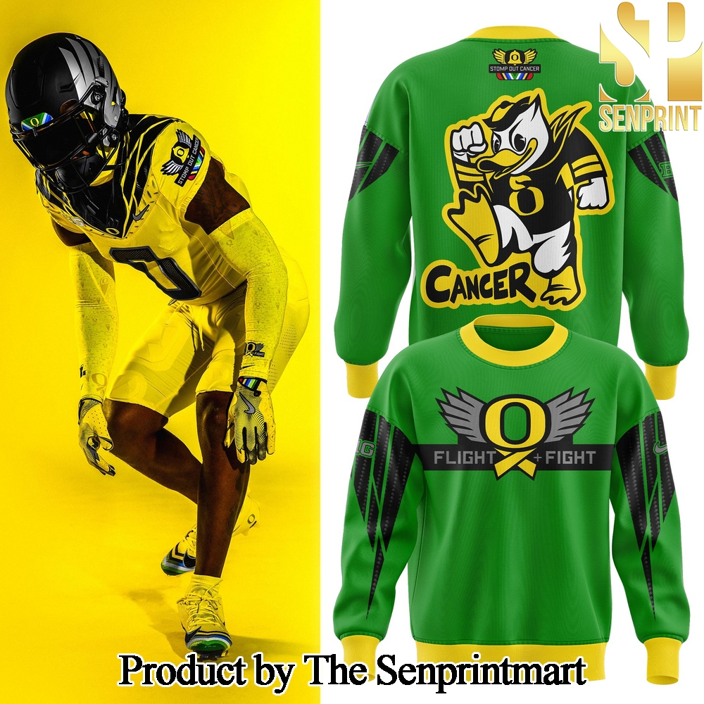 Oregon Ducks Stomp Out Cancer Heroes Sweater Shirt SEN3423