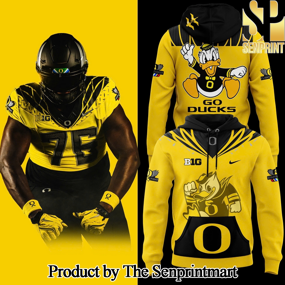 Oregon Ducks Stomp Out Cancer Limited Exclusive Hoodie SEN3368