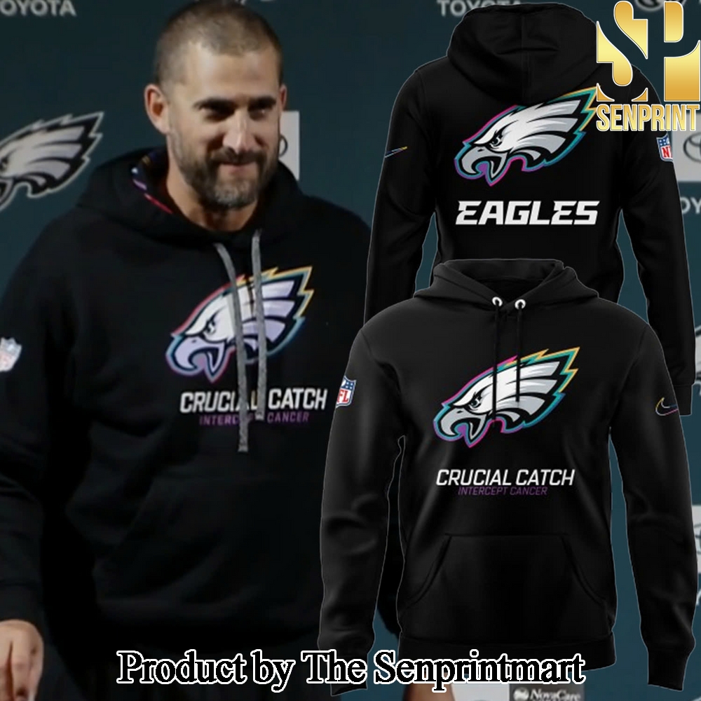 Philadelphia Eagles 2024 NFL Crucial Catch Hoodie SEN3426