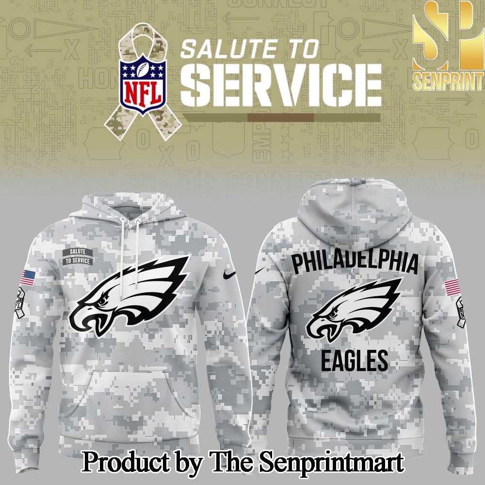 Philadelphia Eagles 2024 Salute to Service Hoodie SEN3427