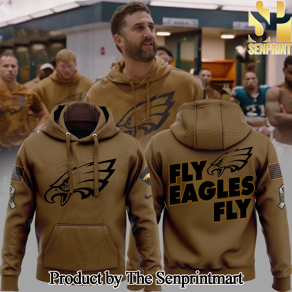 Philadelphia Eagles Coach Nicholas John Sirianni’s NFL Salute To Service Hoodie SEN3477