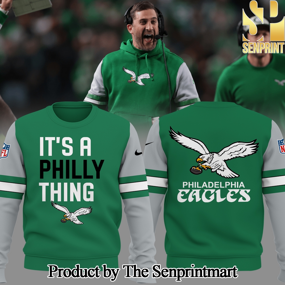 Philadelphia Eagles NFL It’s A Philly Thing Kelly Green For Sport Fans All Over Print Sweatshirt SEN3509