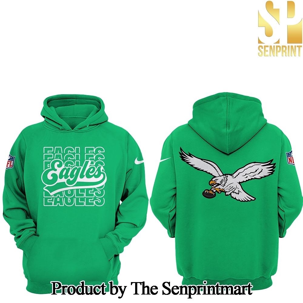 Philadelphia Eagles NFL Kelly Green For Sport Fans 3D Hoodie SEN3456