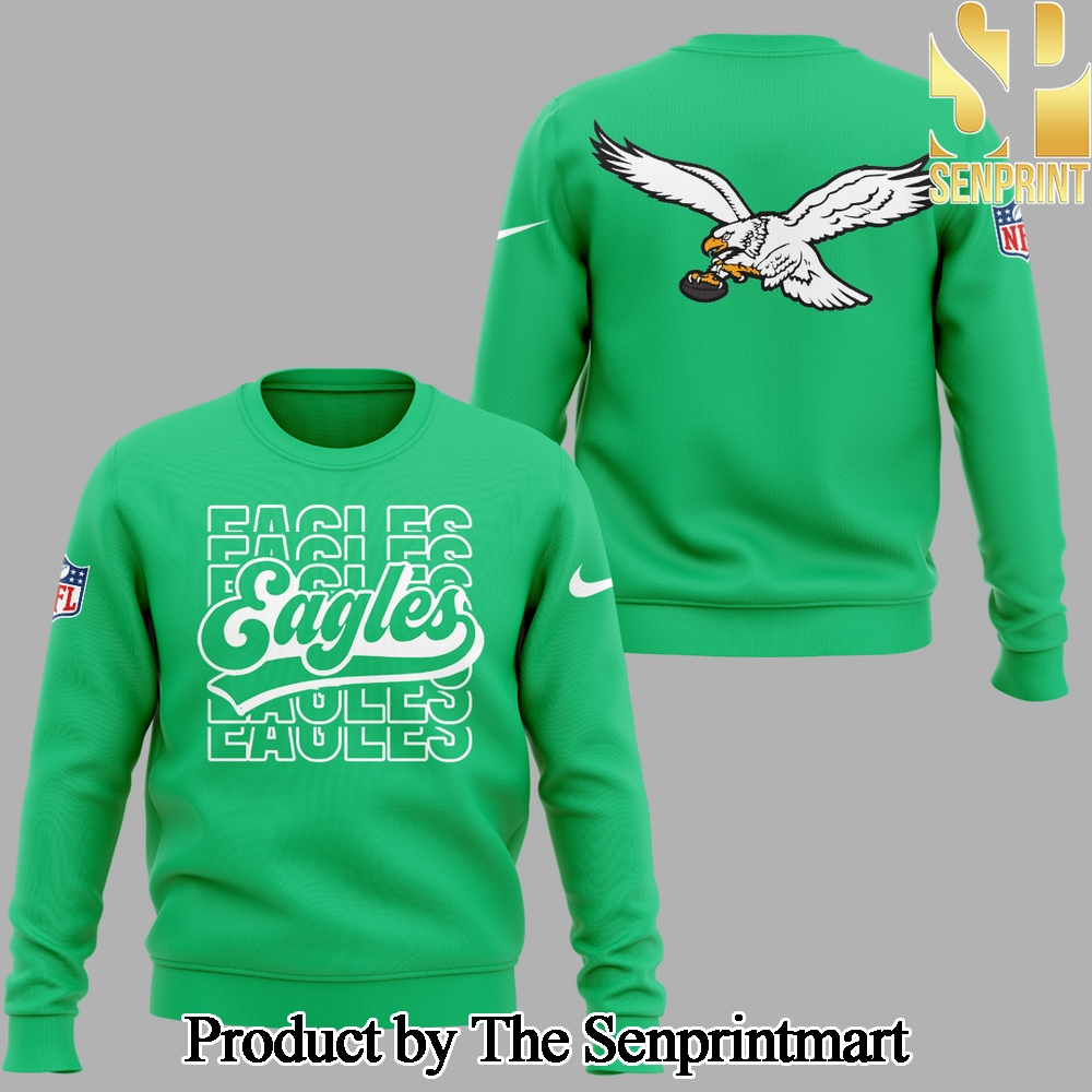 Philadelphia Eagles NFL Kelly Green For Sport Fans All Over Print Sweatshirt SEN3508