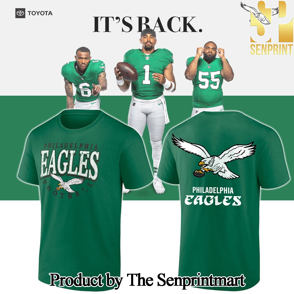 Philadelphia Eagles NFL Kelly Green replica Starter Tshirts SEN3464