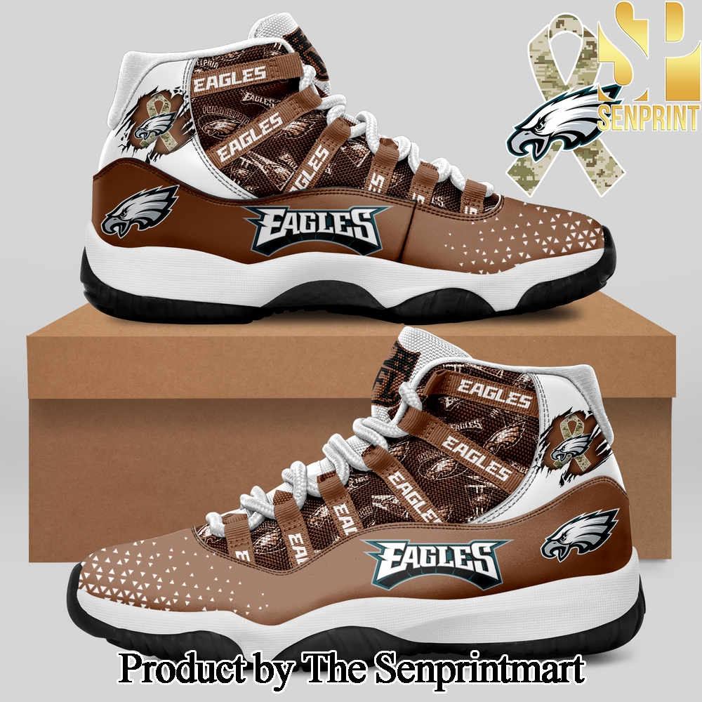 Philadelphia Eagles NFL Salute To Service For Sport Fans 3D Air Jordan 11 SEN3468