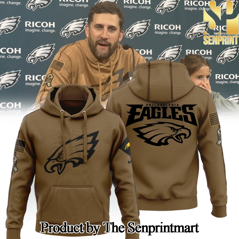 Philadelphia Eagles NFL Salute To Service For Sport Fans 3D Hoodie SEN3476