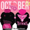 Tennessee Titans 2024 NFL Breast Cancer Club Unique All Over Printed Pullover Hoodie SEN3587