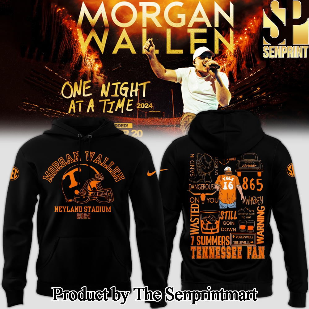 Tennessee Volunteers x Morgan Wallen Black Hoodie SEN3624