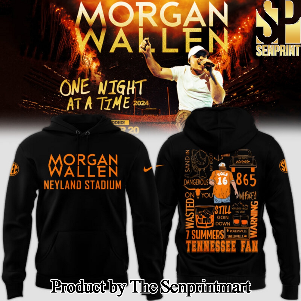 Tennessee Volunteers x Morgan Wallen Black Hoodie SEN3633