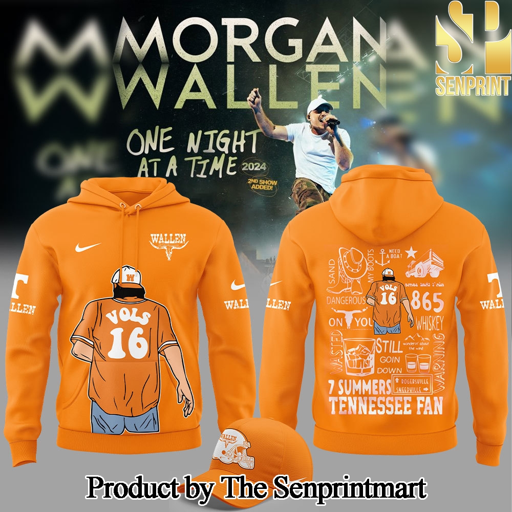 Tennessee Volunteers x Morgan Wallen Gift Ideas Full Printed Hoodie SEN2823