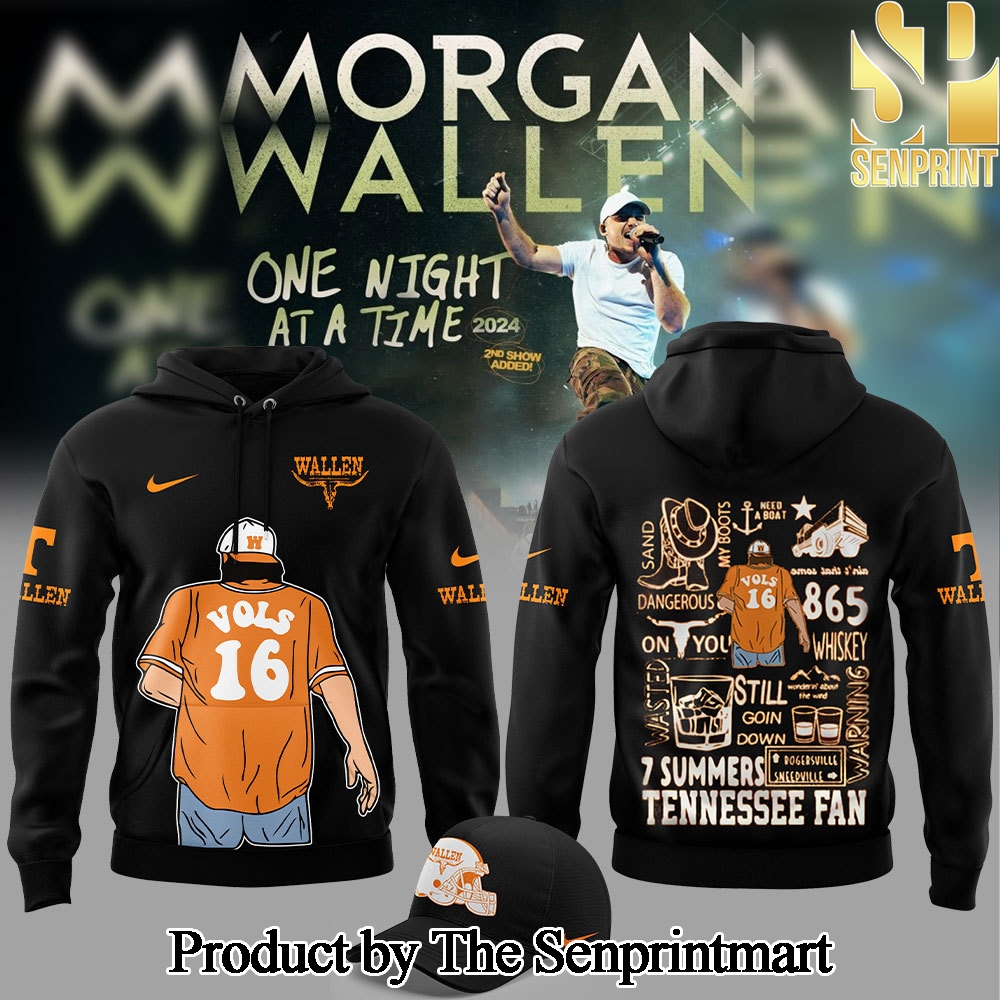 Tennessee Volunteers x Morgan Wallen Gift Ideas Full Printed Hoodie SEN2824