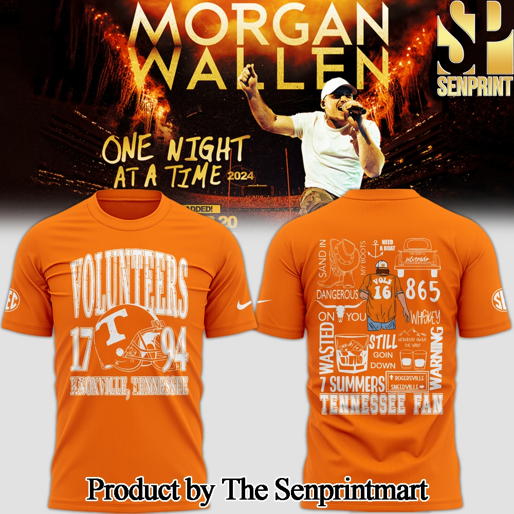 Tennessee Volunteers x Morgan Wallen Orange For Fans 3D Tee Shirt SEN3627