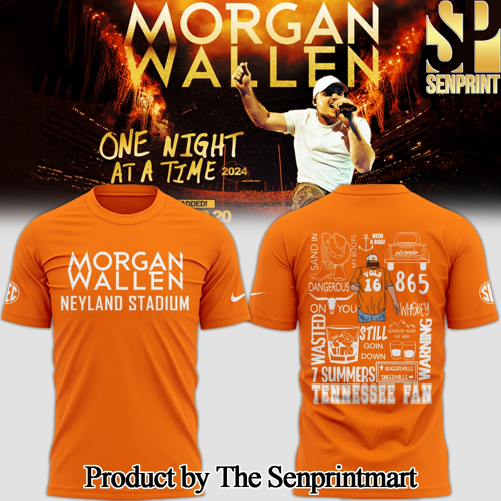 Tennessee Volunteers x Morgan Wallen Orange For Fans 3D Tee Shirt SEN3640