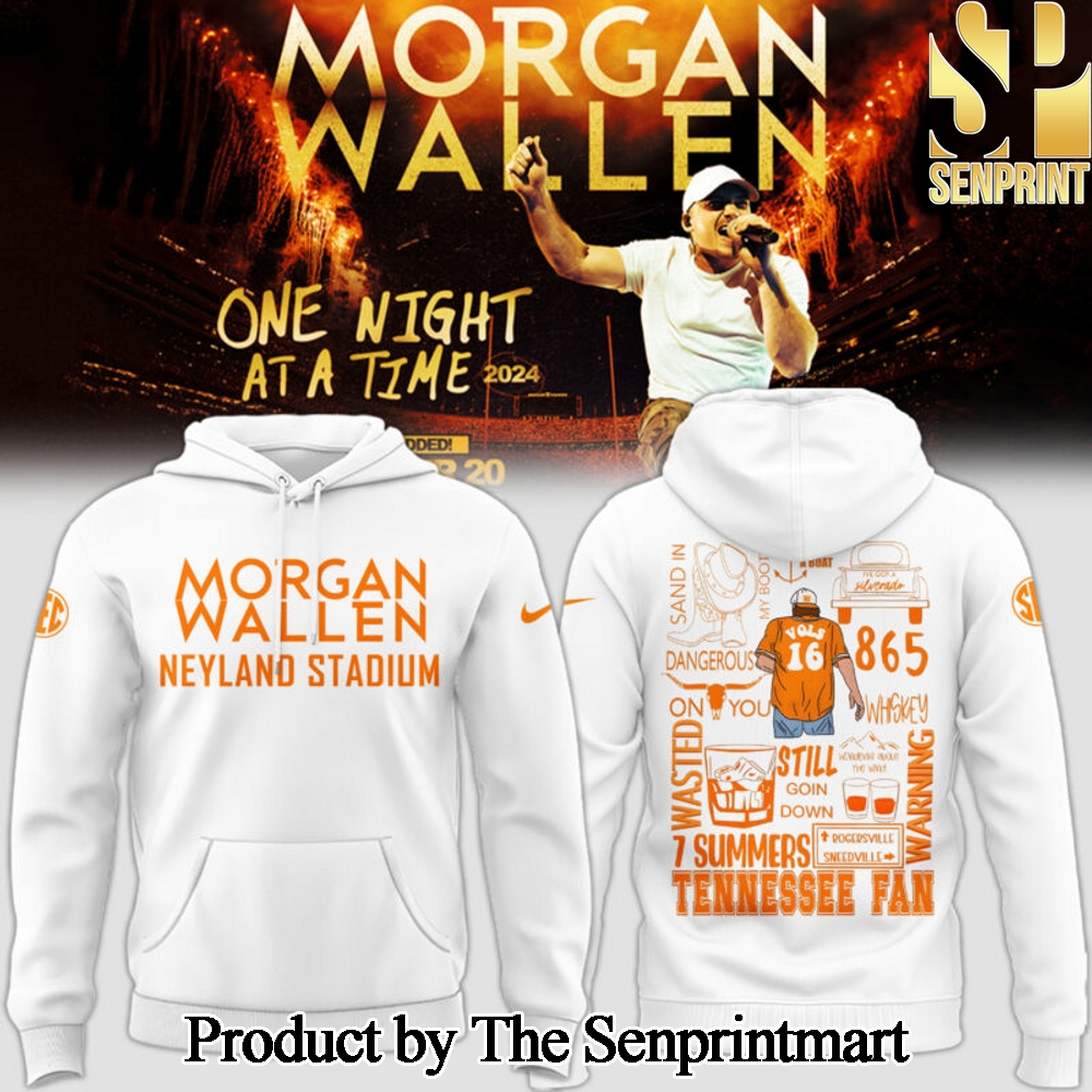 Tennessee Volunteers x Morgan Wallen White Hoodie SEN3631