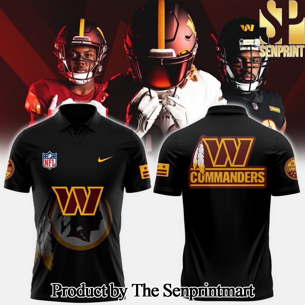 Washington Commanders Antigua Tribute For Sport Fans 3D Polo SEN3672