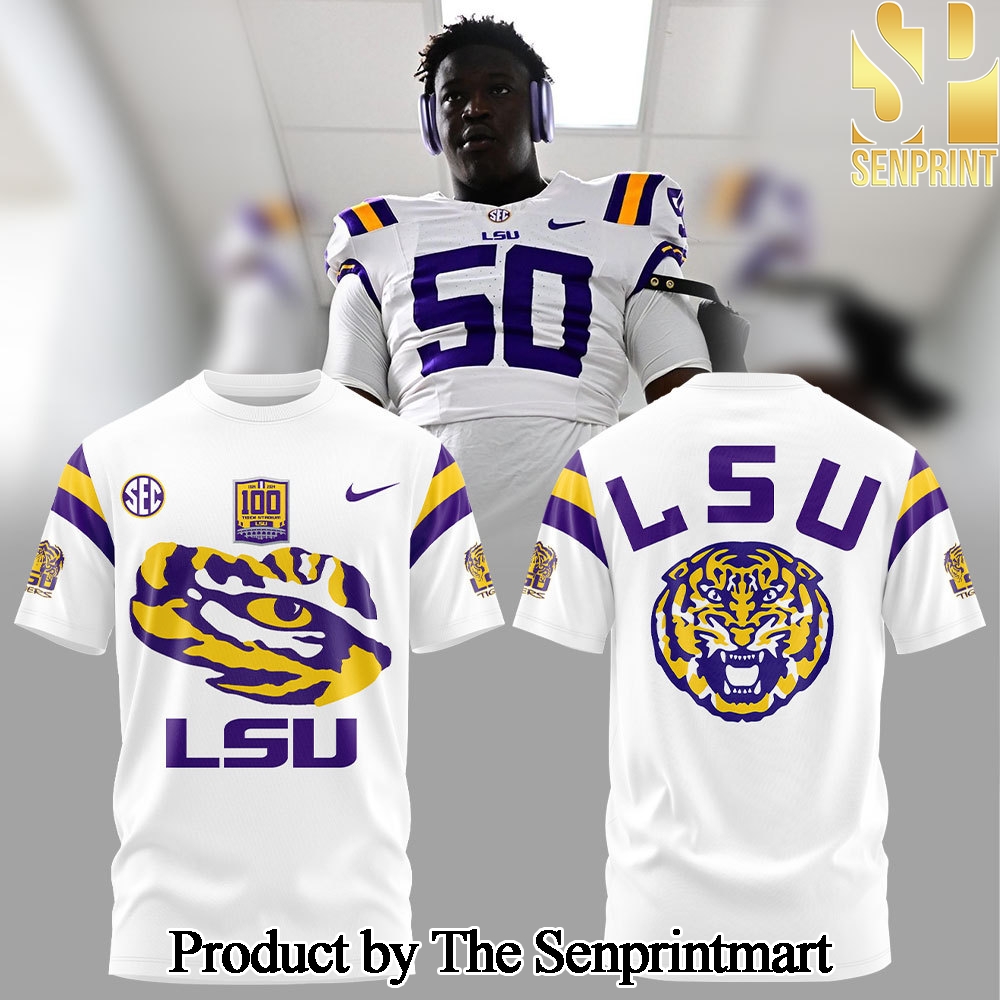 LSU Tigers Football New Version 2024 Gift Ideas Full Printing Tshirt Set SEN3252